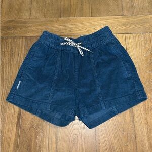 Women's Blue Corduroy Shorts